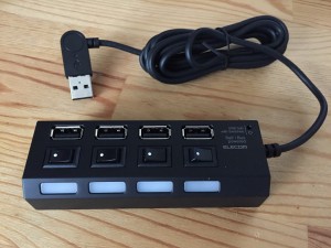 ELECOM U2H-TZS420SBK USB スイッチ HUB